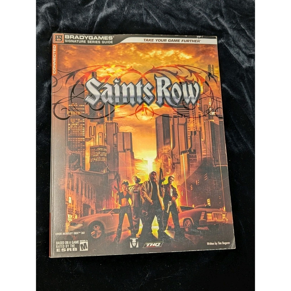 Saints Row Official Strategy Guide BradyGames Xbox 360 Signature‎ Series Maps